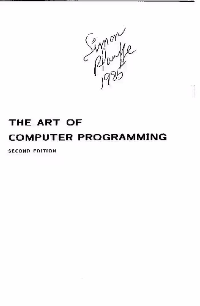 خرید و دانلود نسخه کامل کتاب The Art Of Puter Programming