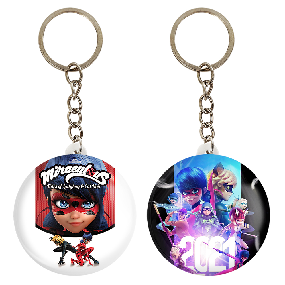 جاکلیدی خندالو مدل دختر کفشدوزکی و پسر گربه ای کد 35253526 مجموعه 2 عددی