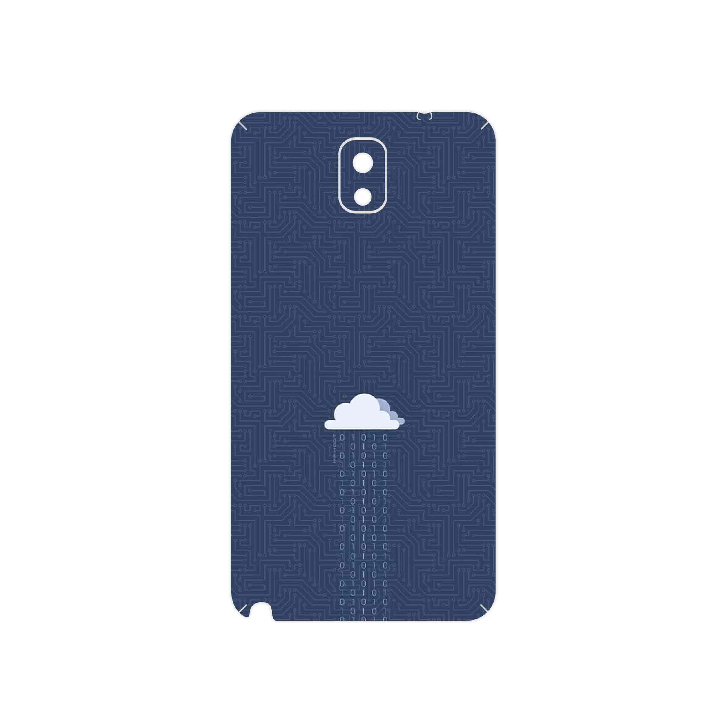 برچسب پوششی ماهوت مدل Minimal Data Cloud مناسب برای گوشی موبایل سامسونگ Galaxy Note 3