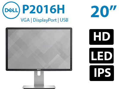 مانیتور استوک Dell P2016HB دل 20 اینچ LED HD IPS 6ms