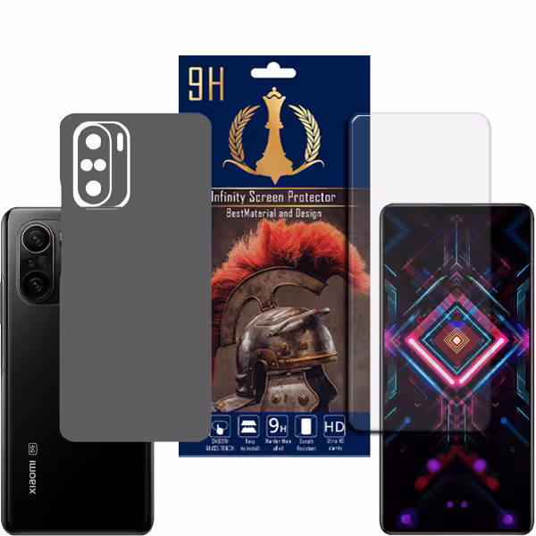برچسب پوششی اینفینیتی مدل PRO MAX مناسب برای گوشی موبایل شیائومی REDMI K40 PRO / REDMI K40 PRO PLUS به همراه محافظ صفحه نمایش