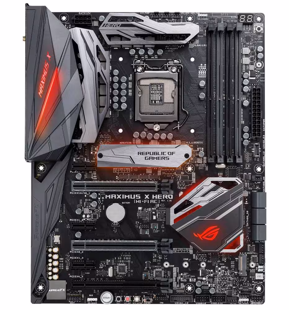 مادربرد ایسوس مدل ROG MAXIMUS X HERO WIFI AC