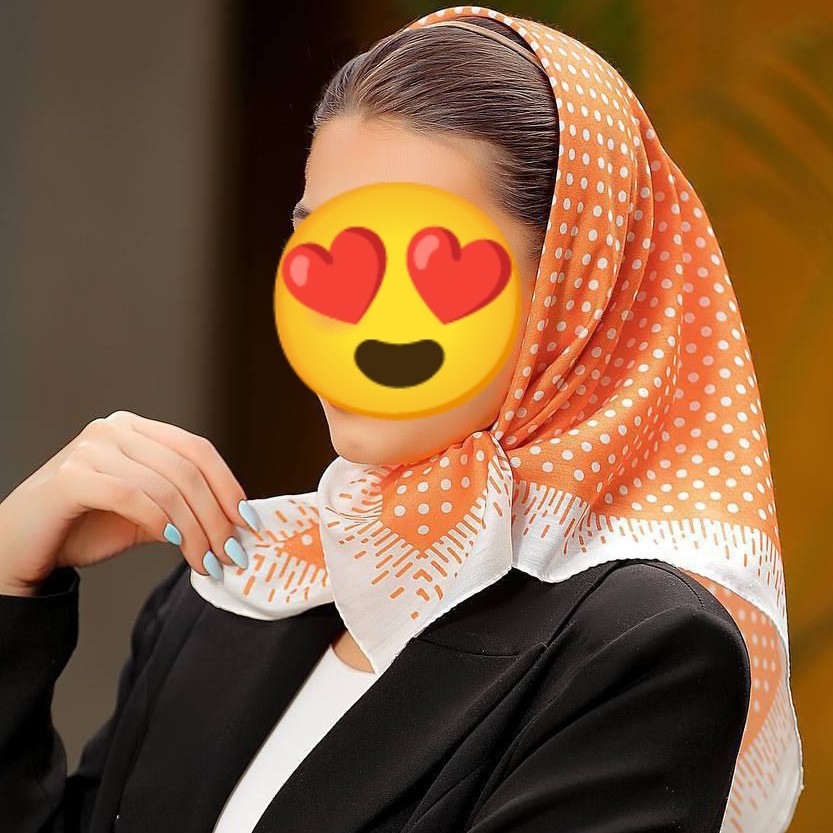 مینی اسکارف نخی 70در 70 دور دوخت بدون سری و لیزی روی سر (ارسال رایگان)