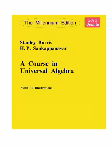 خرید و دانلود نسخه کامل کتاب A Course in Universal Algebra