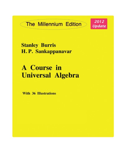 خرید و دانلود نسخه کامل کتاب A Course in Universal Algebra