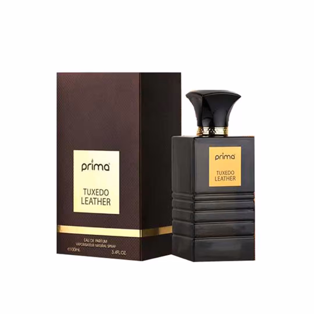 ادو پرفیوم مردانه پریما مدل TUXEDO LEATHER حجم 100 میلی لیتر