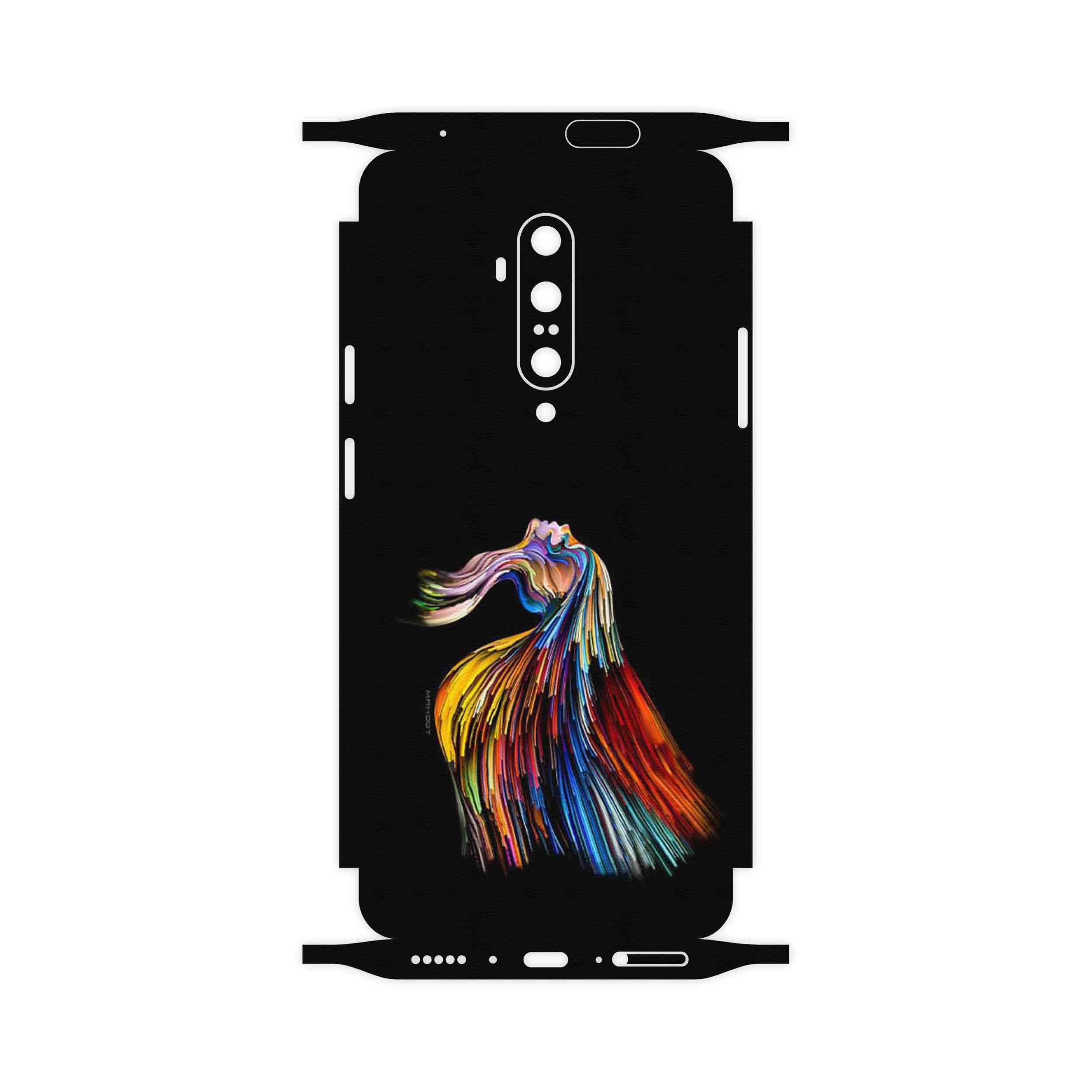 برچسب پوششی ماهوت مدل Rainbow Hair Digital Art-FullSkin مناسب برای گوشی موبایل وان پلاس 7T Pro