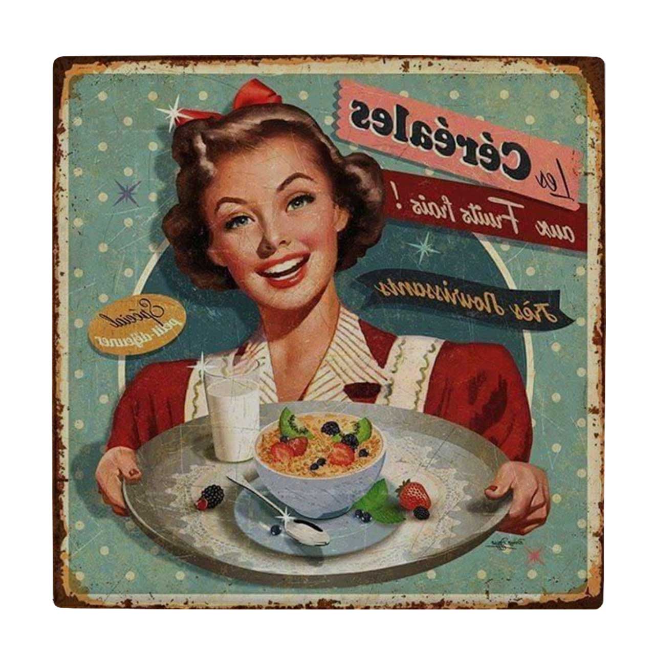 کاشی طرح تبلیغ کلاسیک سالاد میوه کد wk3141