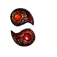 جاشمعی سفالی مدل زیبا بسته 2 عددی