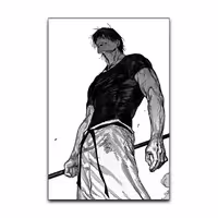 تابلو شاسی گوفی مدل زنین توجی انیمه جوجوتسو کایسن Toji Jujutsu Kaisen Anime کد BKW90 | دنیای قاب