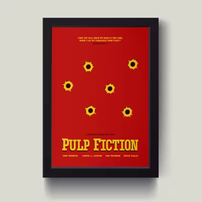 تابلو مدل Minimall Pulp Fiction کد m2416-b