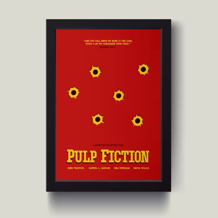 تابلو مدل Minimall Pulp Fiction کد m2416-b