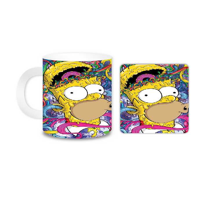 ماگ مدل سیمپسون کد 2007 به همراه زیر لیوانی