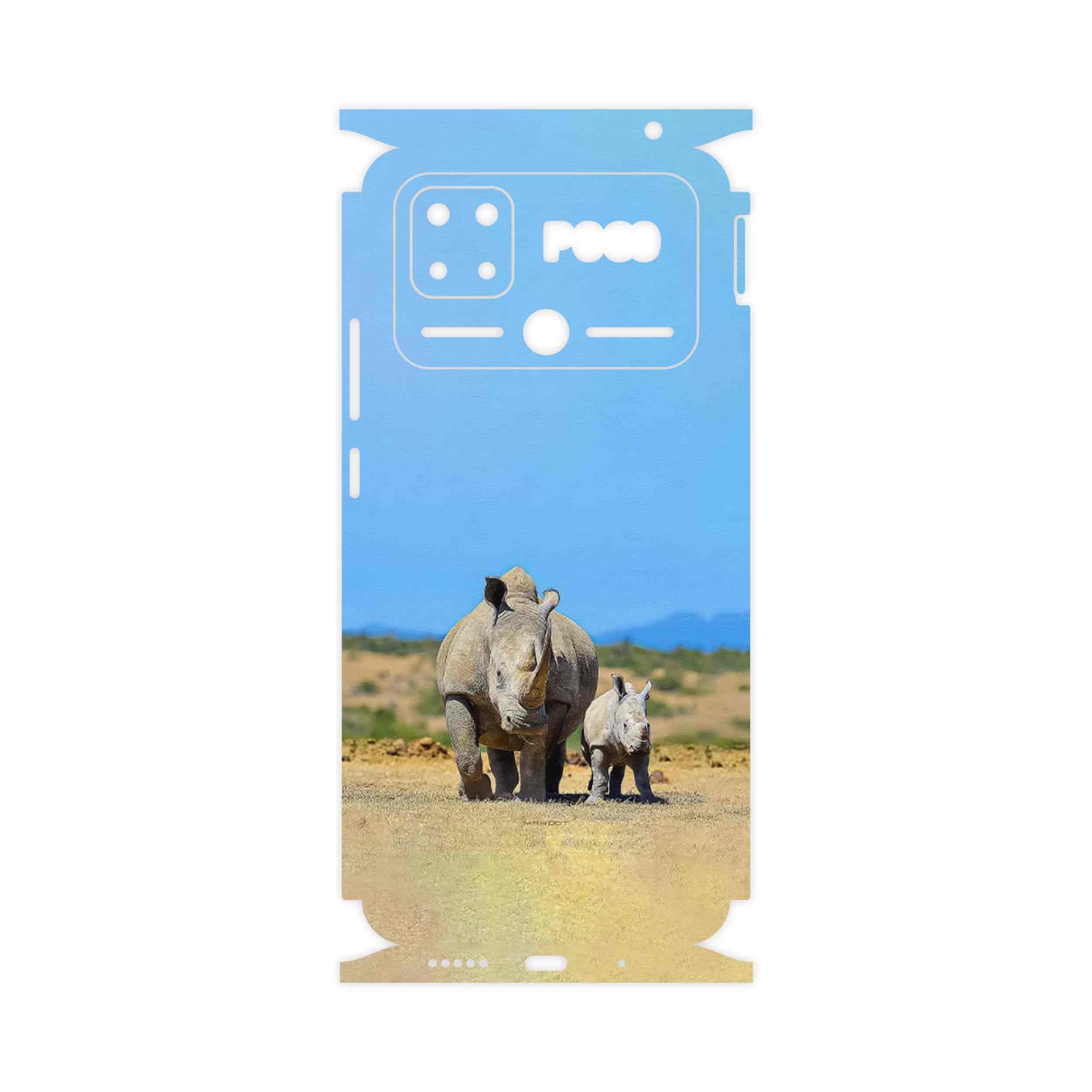 برچسب پوششی ماهوت مدل Rhino-FullSkin مناسب برای گوشی موبایل شیائومی Poco C40