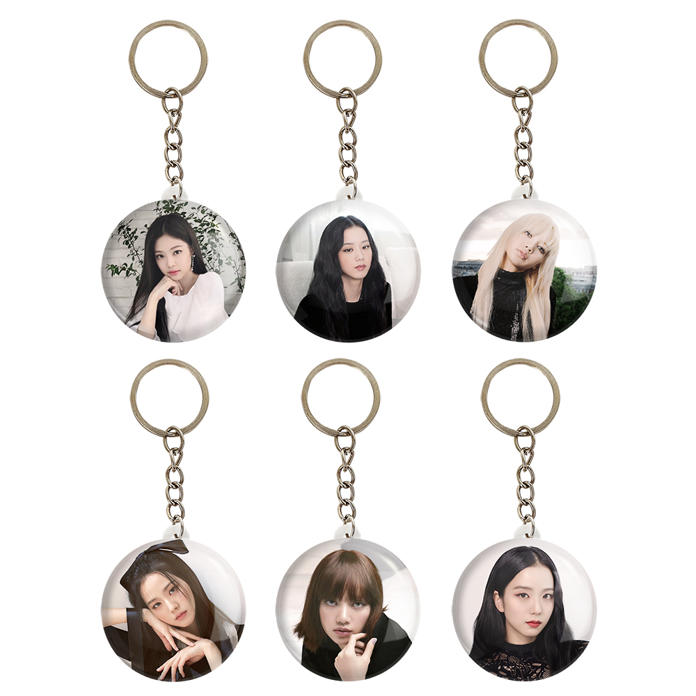 جاکلیدی خندالو مدل گروه بلک پینک BLACKPINK کد 891A مجموعه 6 عددی