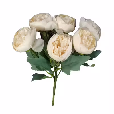گل مصنوعی طرح پیونی 6 گل مدل 14011023