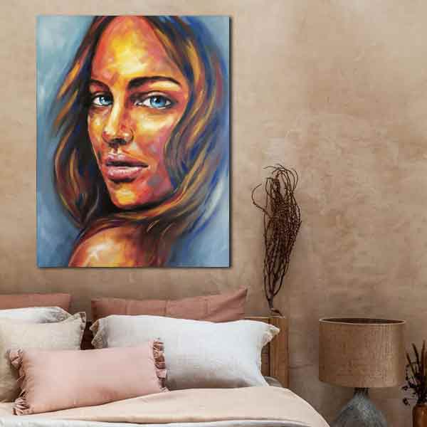 تابلو بوم طرح زن کد ART-2828