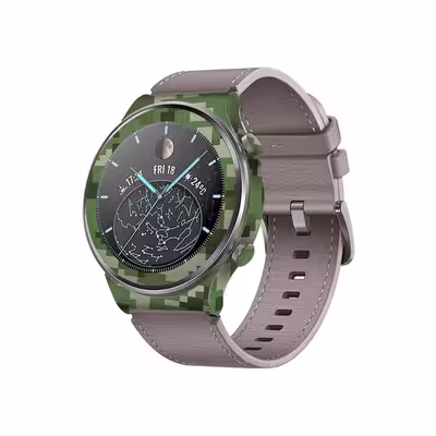 برچسب ماهوت طرح Army Green Pixel مناسب برای ساعت هوشمند هوآوی Watch GT 2 Pro