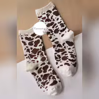 جوراب ساق بلند زنانه مرسین مدل پوست گاوی