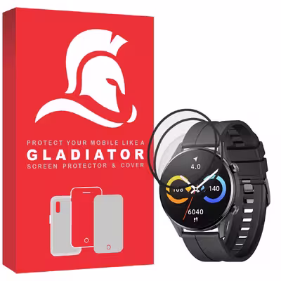 محافظ صفحه نمایش گلادیاتور مدل GWP2000 مناسب برای ساعت هوشمند شیائومی Imilab W12 بسته دو عددی