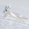 انگشتر نقره دخترانه بازرگانی میلادی مدل سنگ اونیکس کد AW_590