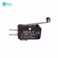 میکروسوئیچ اهرمی ریز فشاری تسمه بلند قرقره دار V-156 - مستر نور