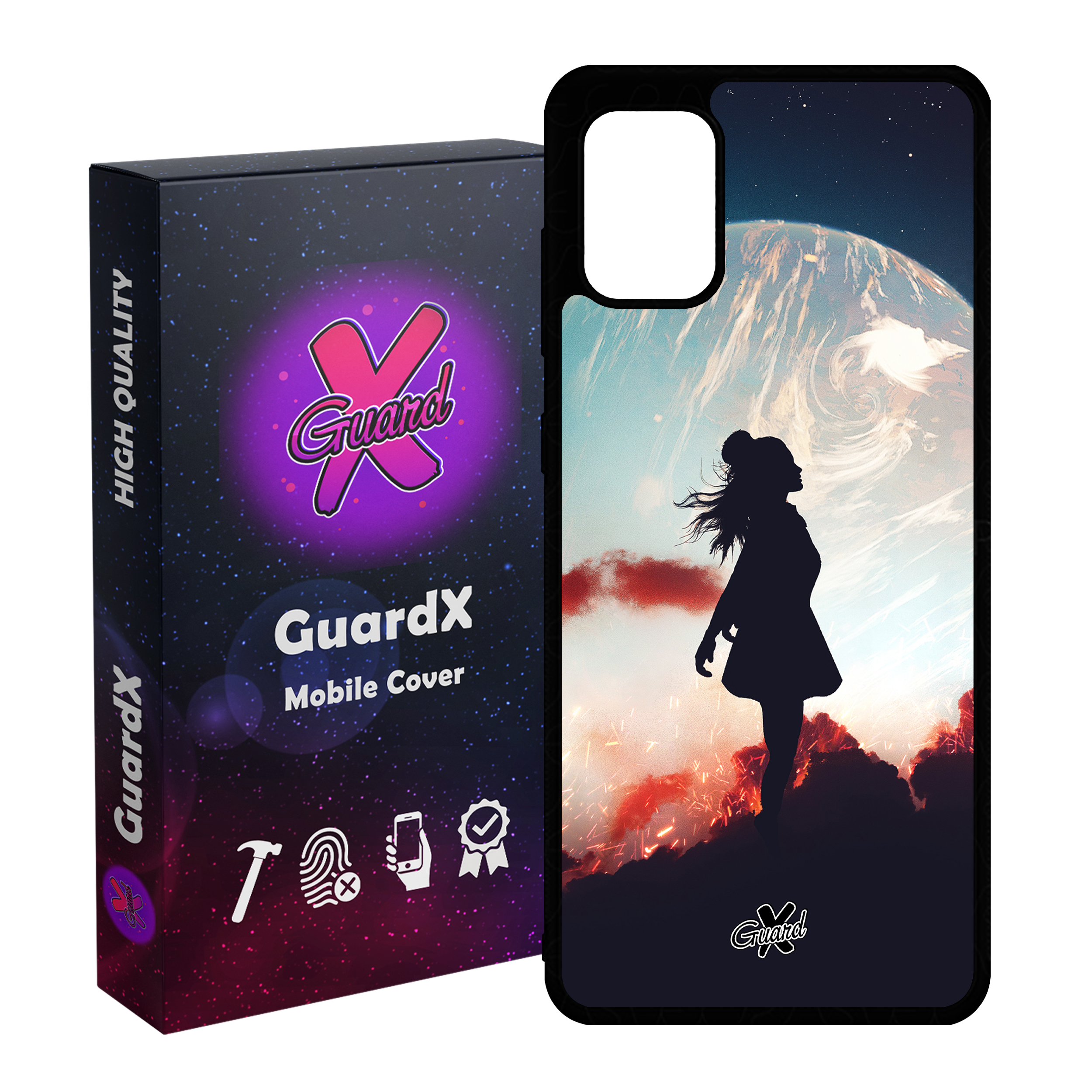 کاور گارد ایکس طرح دختر مدل Glass10195 مناسب برای گوشی موبایل سامسونگ Galaxy A51