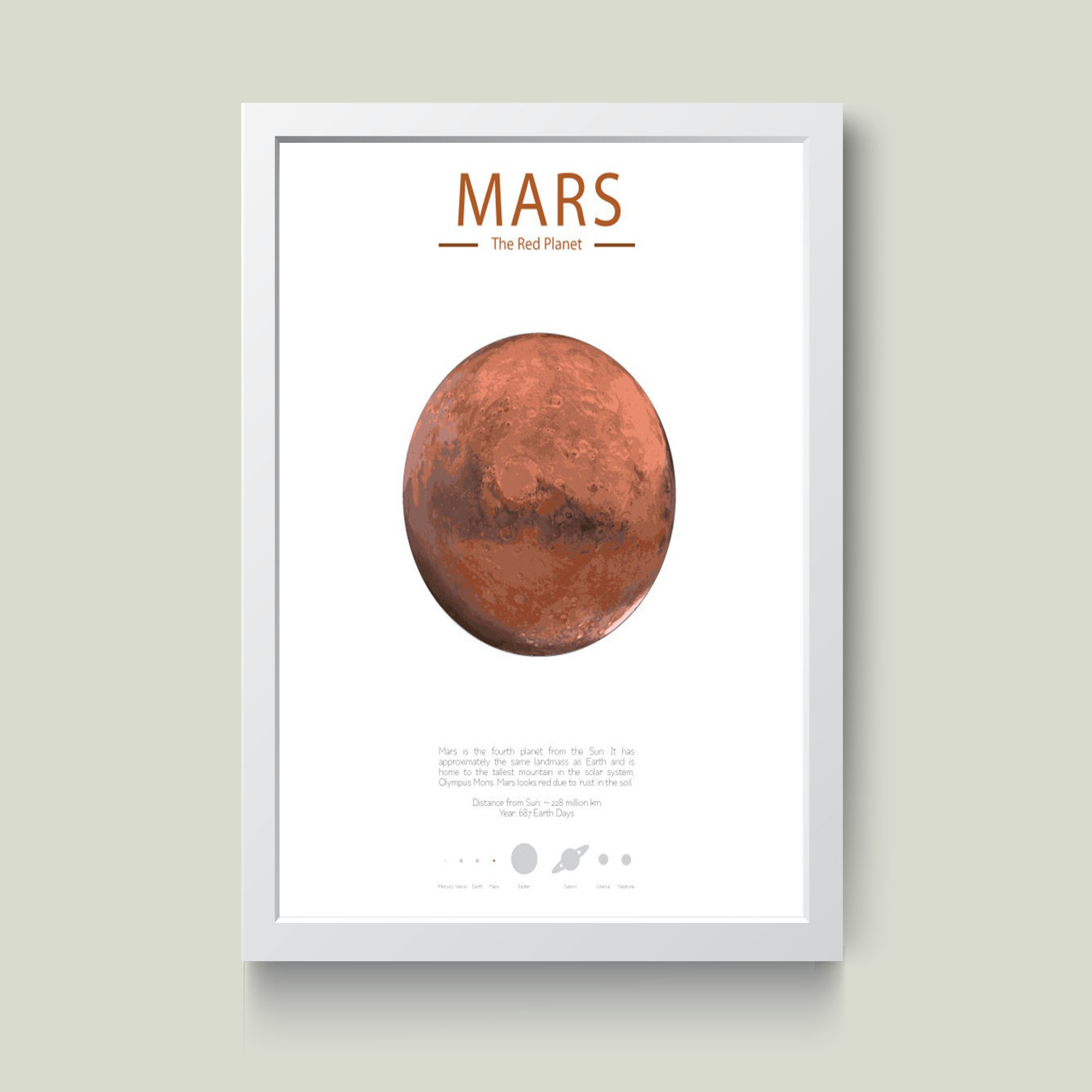 تابلو مدل مریخ کد m2655-w