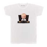 تی شرت بچگانه پرمانه طرح بچه رئیس کد pmt.4195