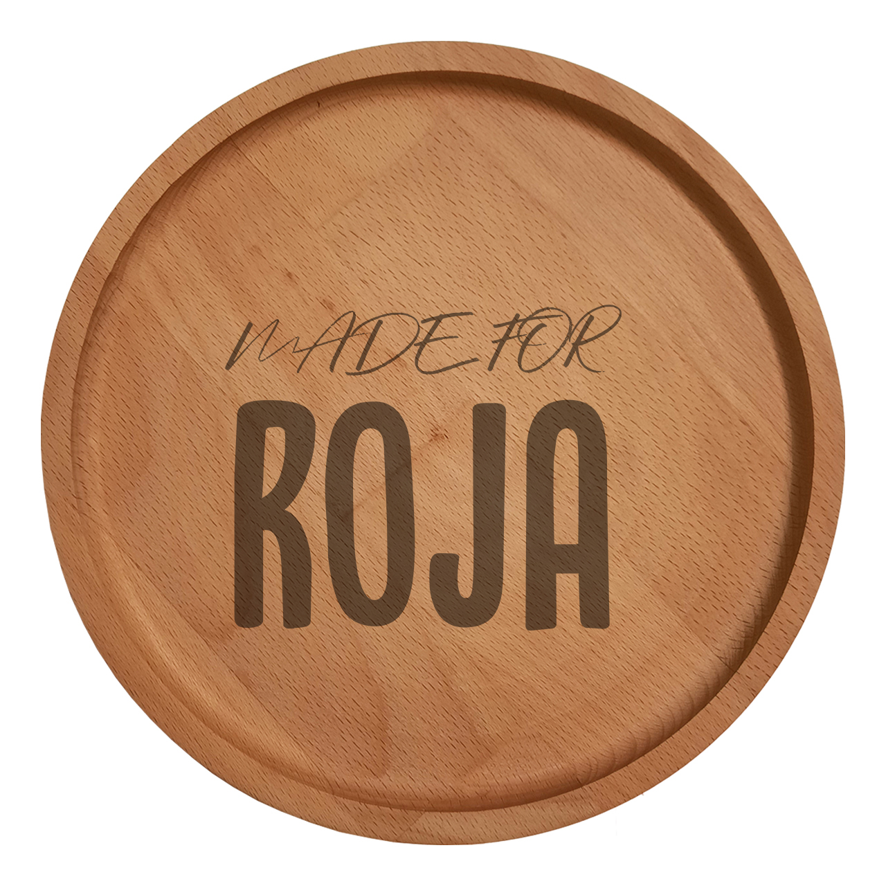 بشقاب چوبی مدل روجا