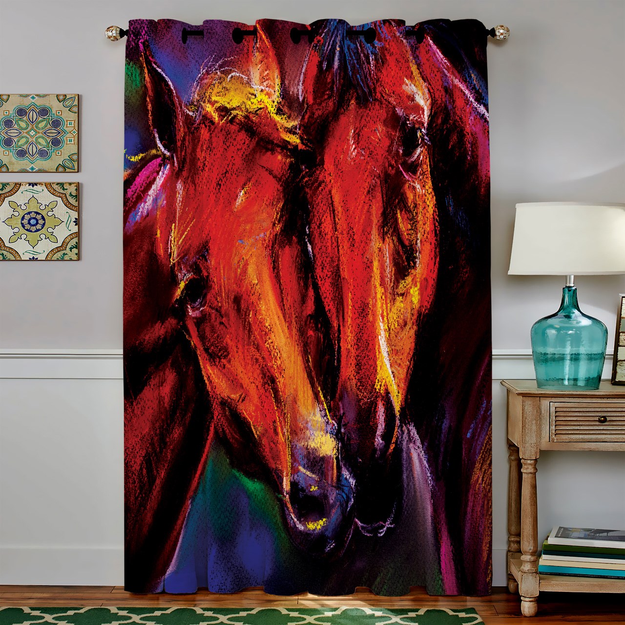 پرده مخمل رنس مدل C4-50131 ارتفاع 190 سانتی متر