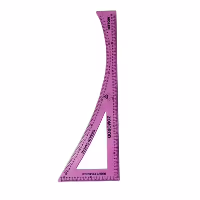 خط کش خیاطی مدل مقعر 60cm کد02