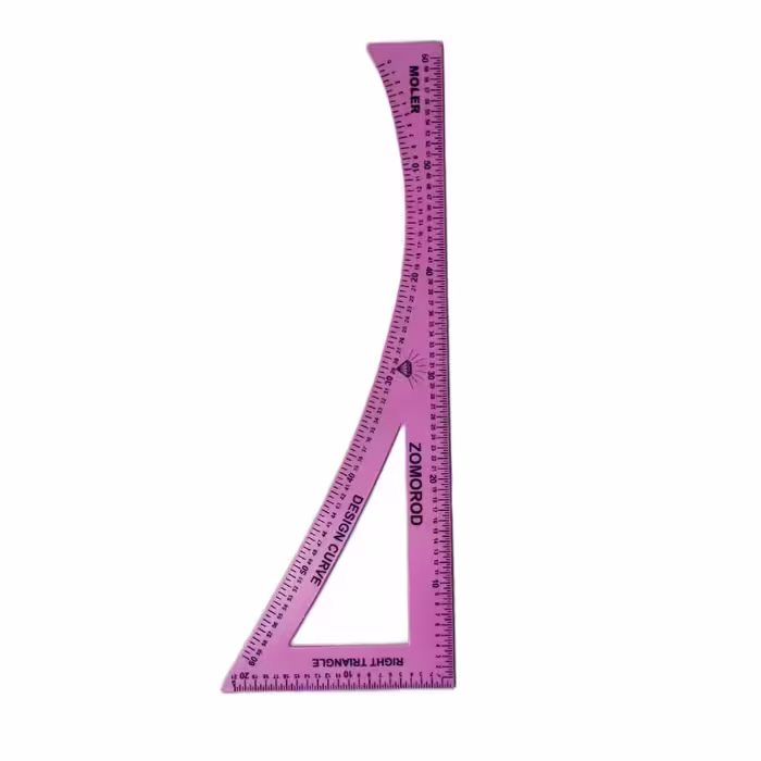 خط کش خیاطی مدل مقعر 60cm کد02