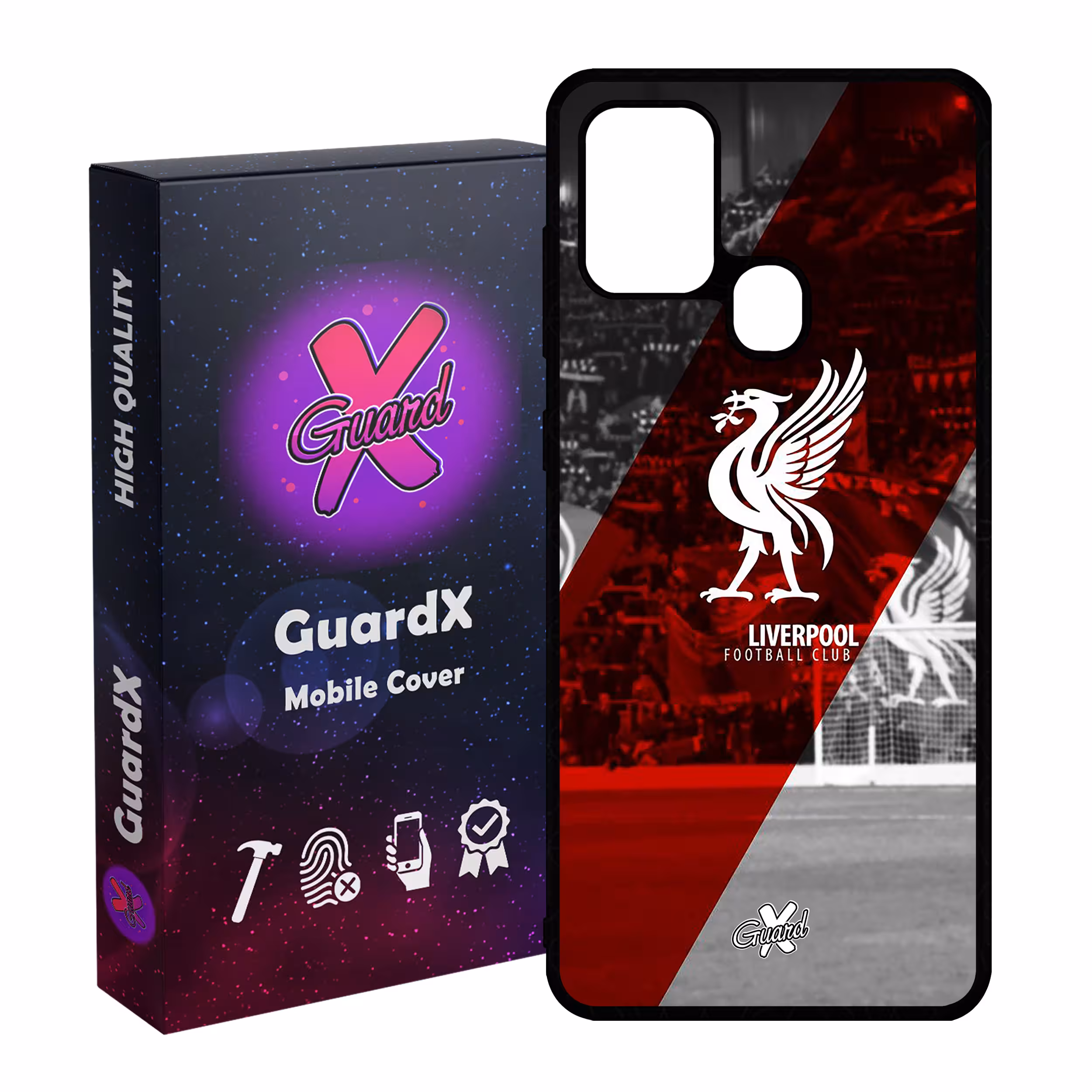 کاور گارد ایکس طرح Liverpool مدل Glass10045 مناسب برای گوشی موبایل سامسونگ Galaxy A21s