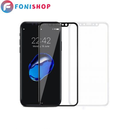 گلس محافظ صفحه نمایش فول تمام صفحه آیفون ایکس iPhone X / 10
