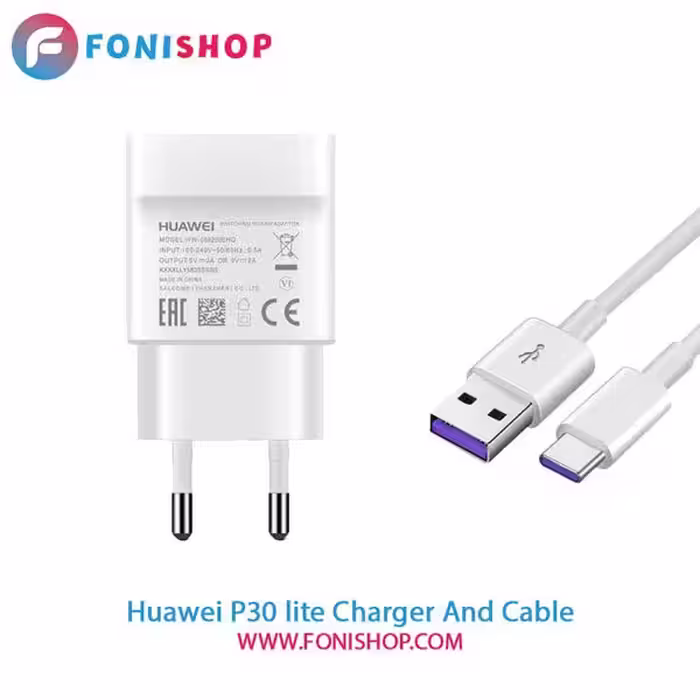 کابل و شارژر فست شارژ اصلی هوآوی Huawei P30 lite