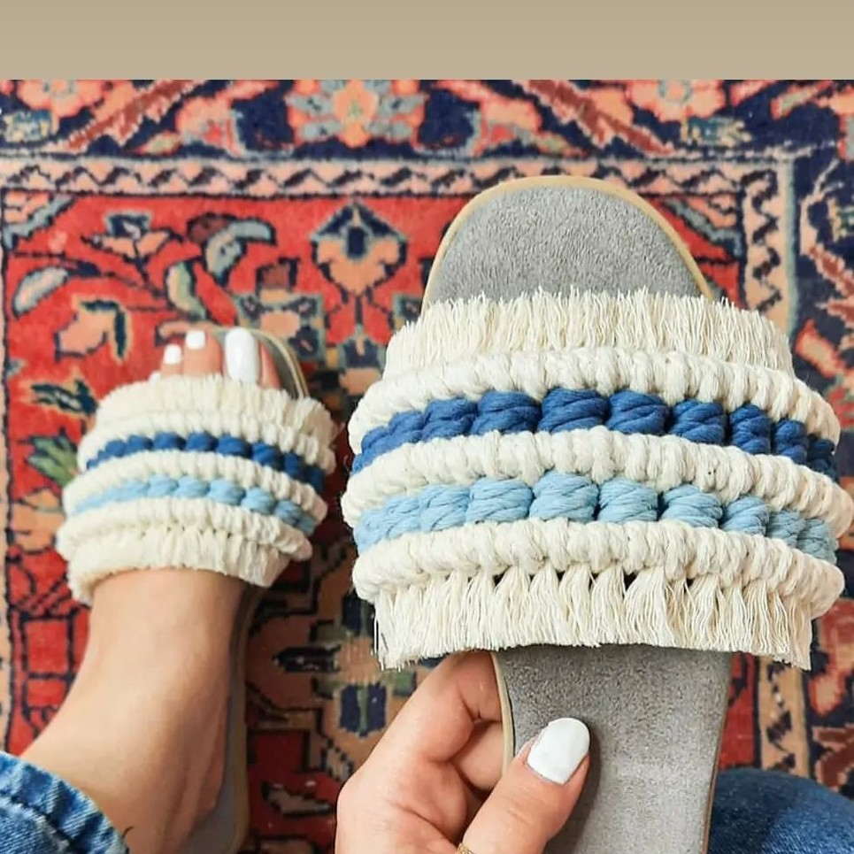 صندل زیبای مکرومه