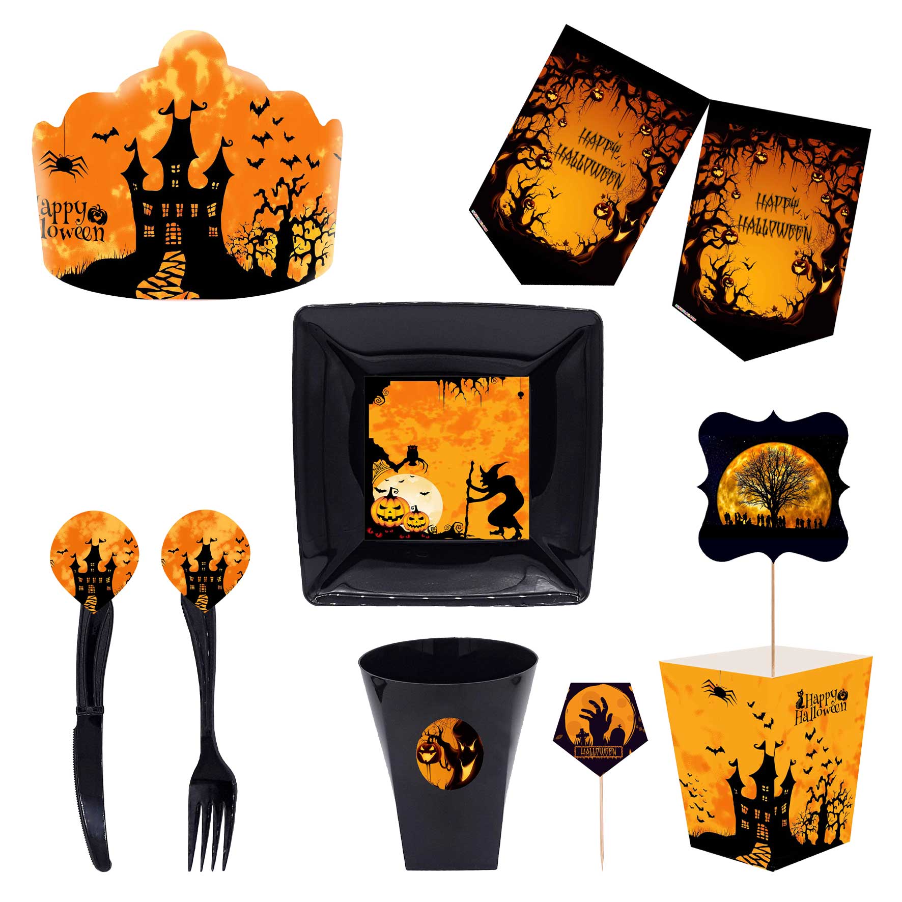  مجموعه 72 عددی تم تولد طرح هالووین