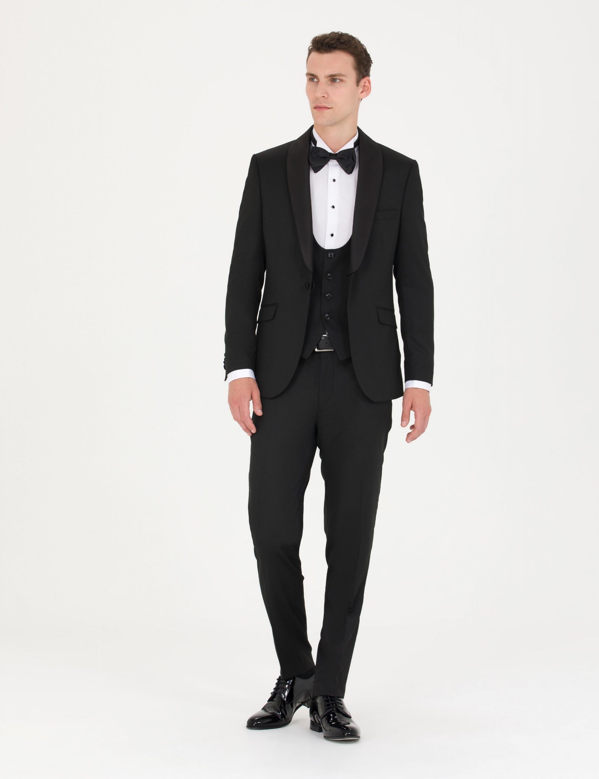 کت و شلوار مردانه مشکی پیرکاردین - فروشگاه لباس شهرمون