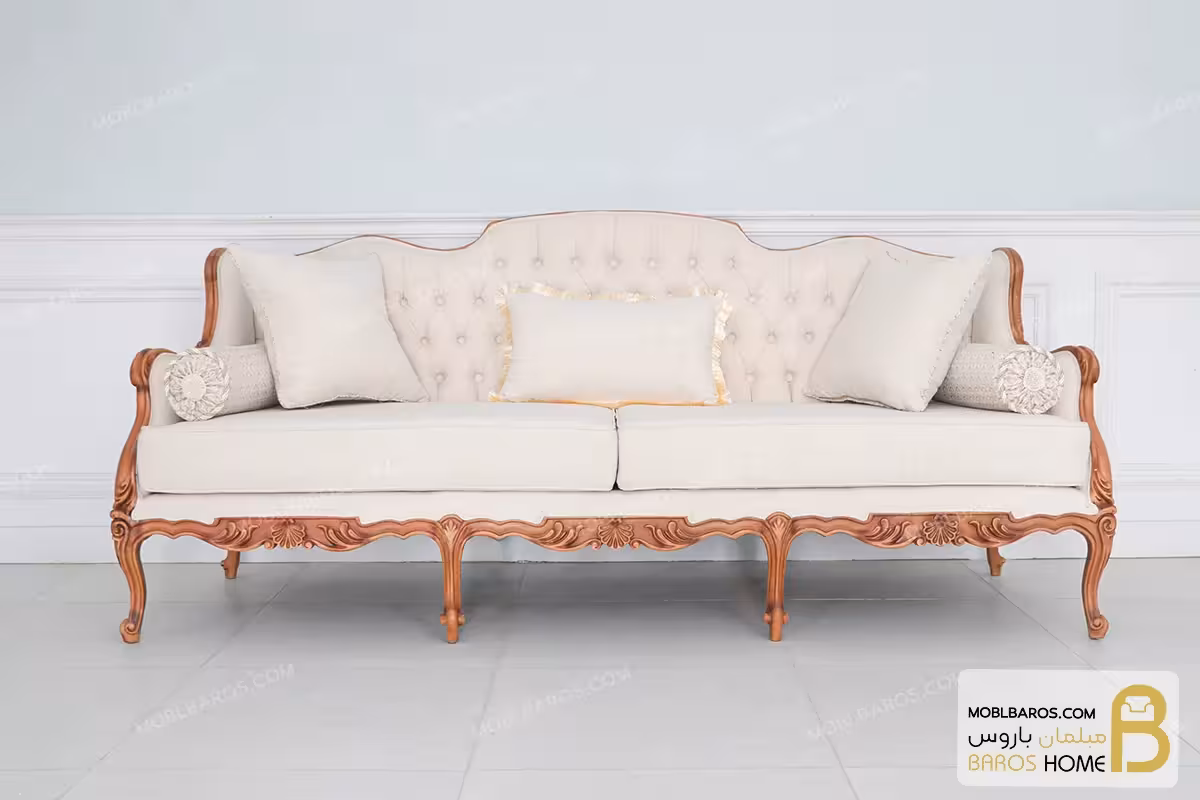 کاناپه و مبل نئوکلاسیک چوبی رومینا