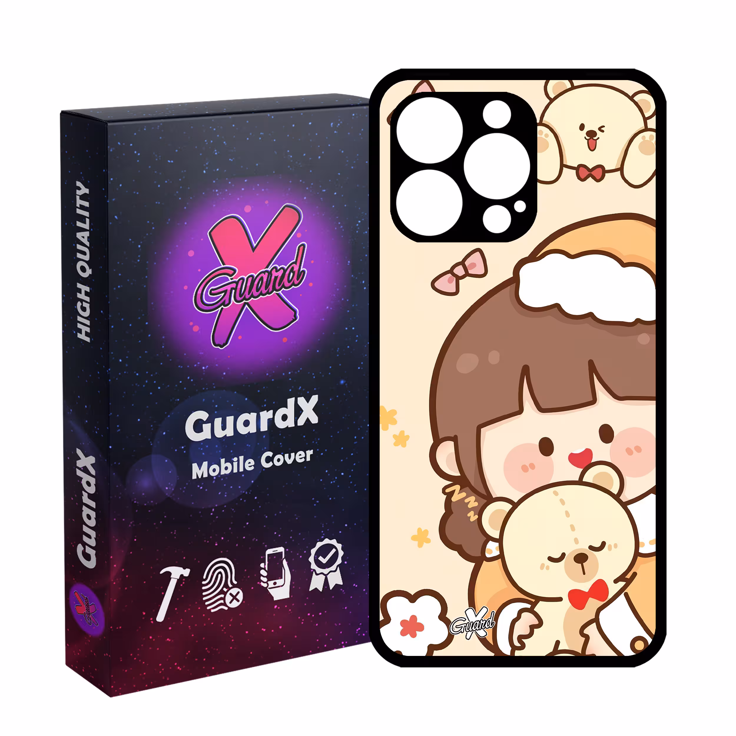 کاور گارد ایکس طرح Girl مدل Glass10524 مناسب برای گوشی موبایل اپل iPhone 13 Pro