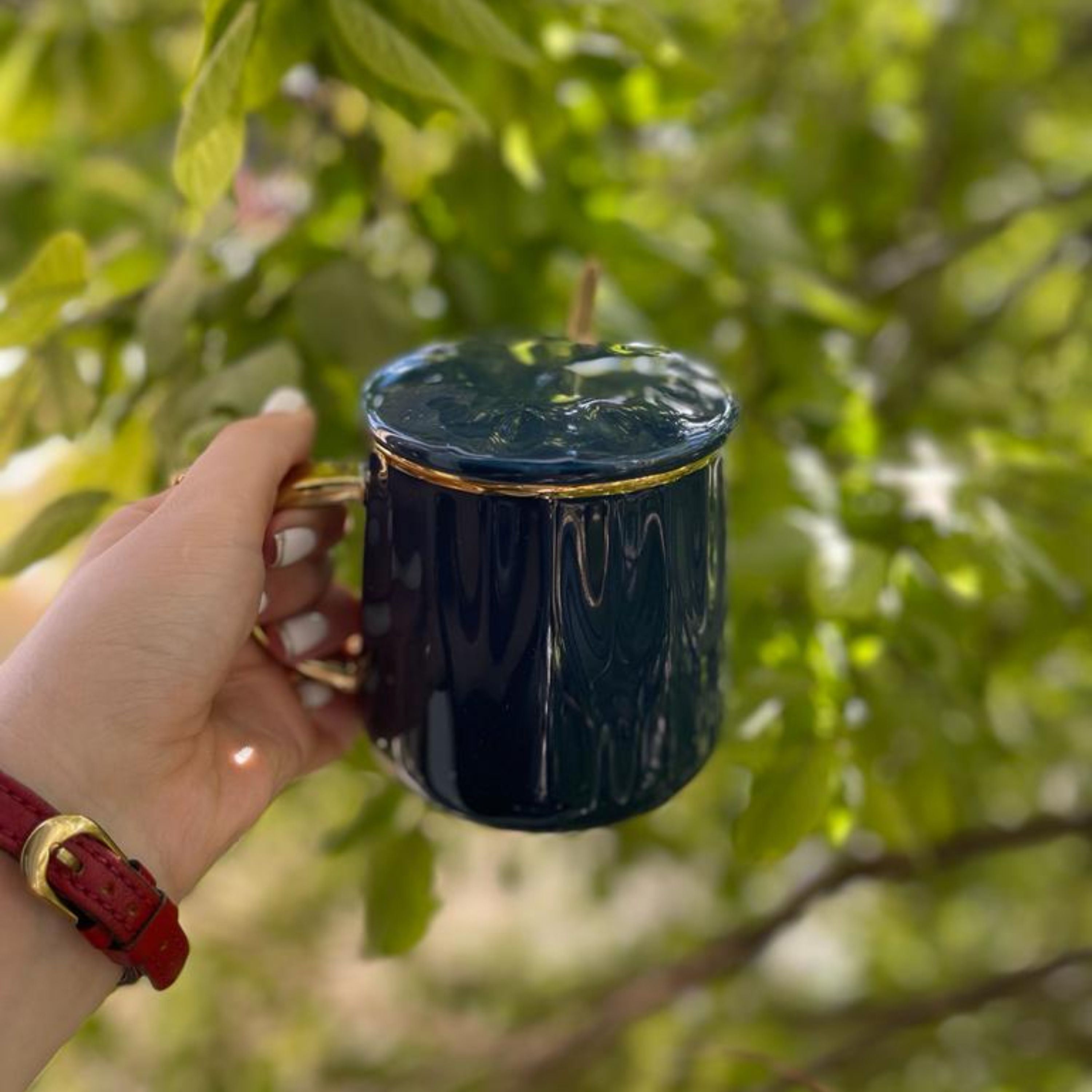 ماگ سرامیکی با لعاب براق شیک و ساده