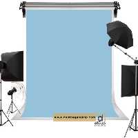 فون بک گراند آبی روشن  شطرنجی   backdrap Nonwoven spunbond fabric light blue 3×5