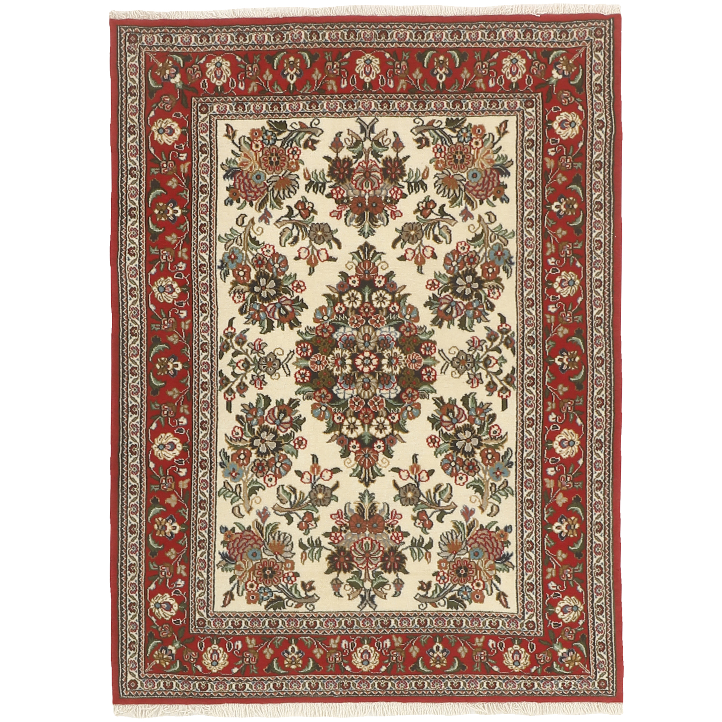 فرش دستبافت یک و نیم متری مدل شهرضا ایلیاتی کد 820c