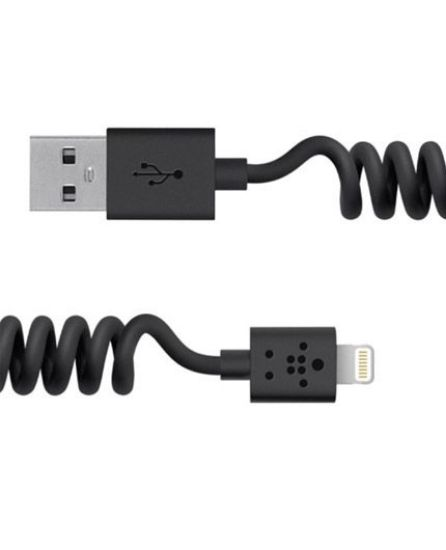 قیمت و خرید کابل فنری شارژ و انتقال اطلاعات یو اس بی (لایتنینگ) بلکین برای آیفون و آیپد - 1.8 متر - برین تک