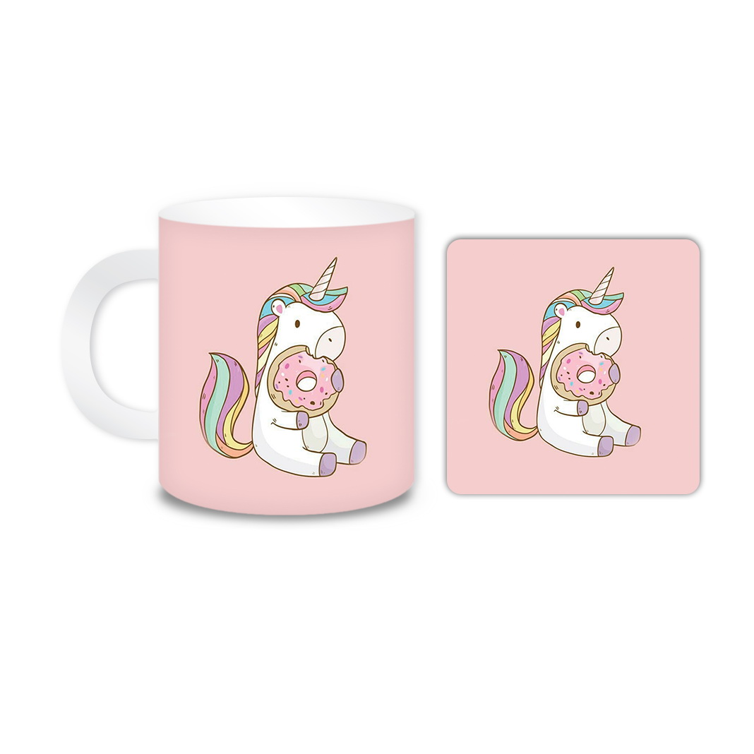 ماگ مدل یونیکورن کد 669 به همراه زیر لیوانی