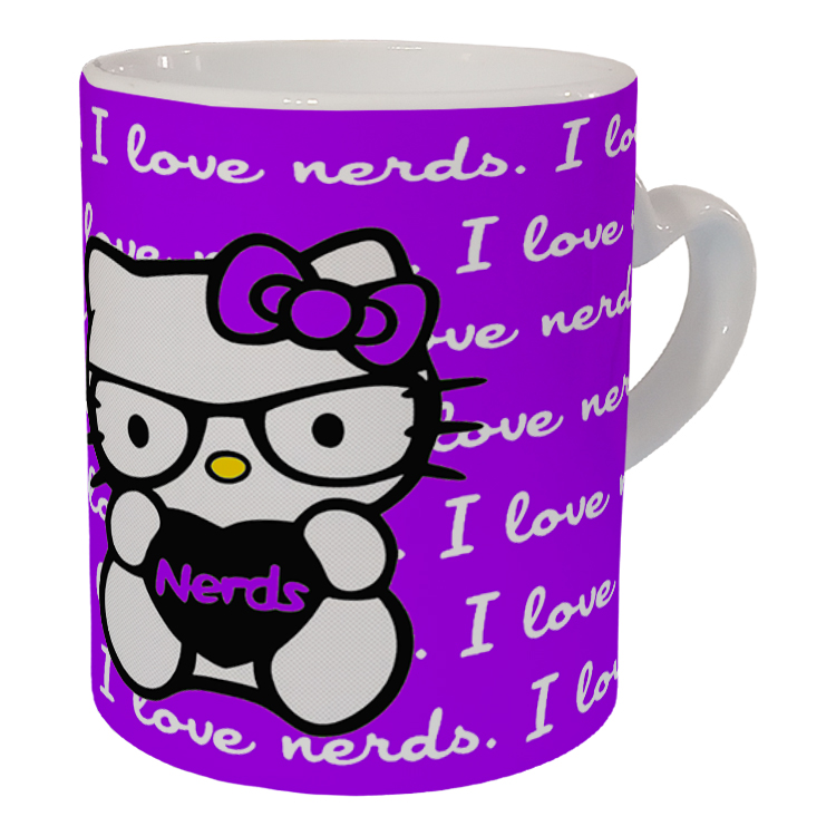 ماگ مدل دسته قلبی طرح کیتی کد 21