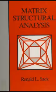 خرید و دانلود نسخه کامل کتاب Matrix structural analysis - Pdf