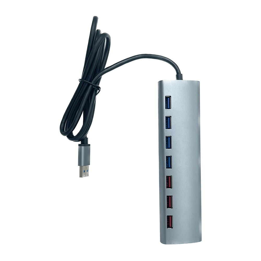 هاب 7 پورت USB 3.0 کی نت مدل K-HUAMH117  همراه با آداپتور
