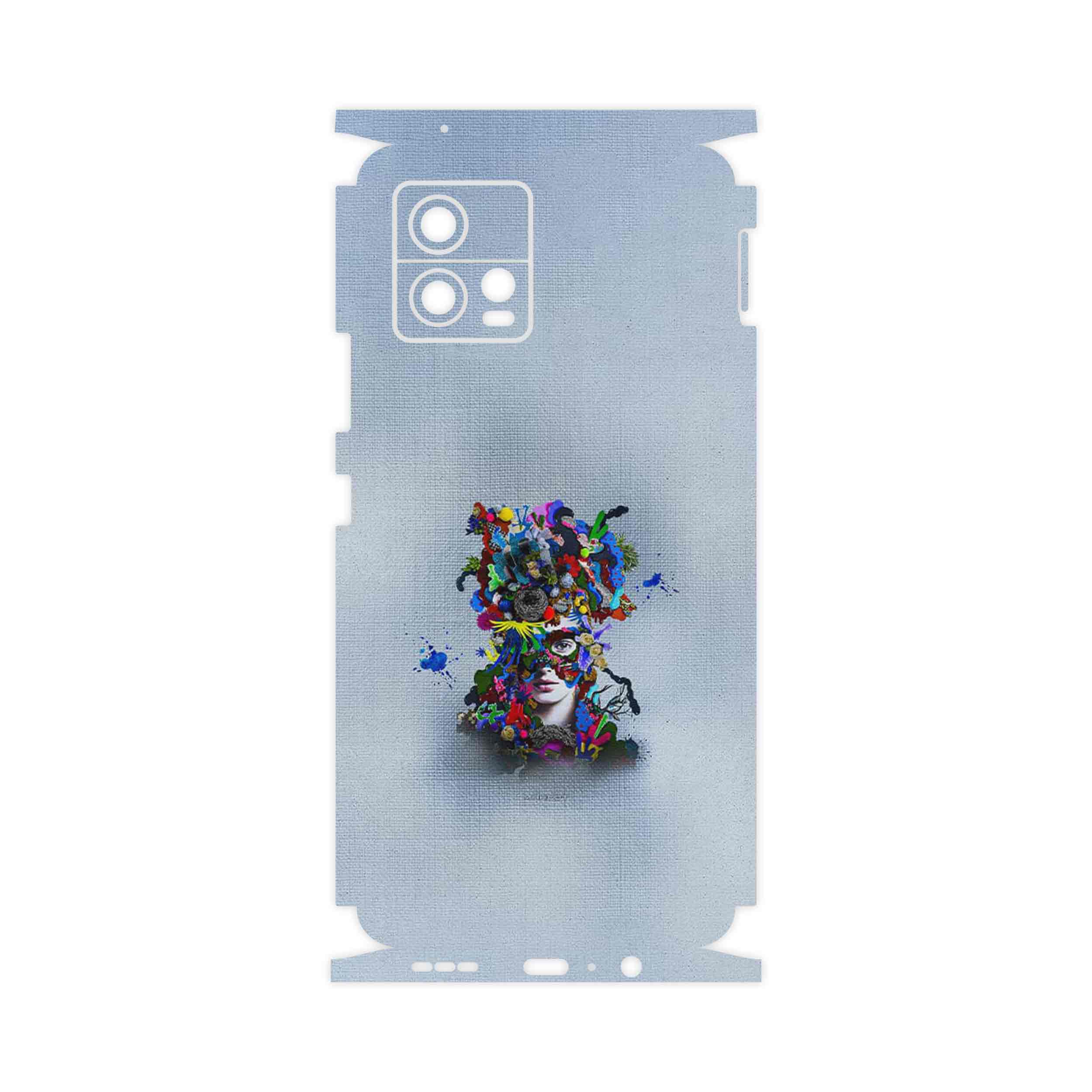 برچسب پوششی ماهوت مدل Collage of surreal Portrait of Women 4-FullSkin مناسب برای گوشی موبایل موتورولا Moto G72